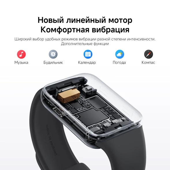 Фитнес-трекер Xiaomi Smart Band 9 Pro AMOLED корп.:черный рем.:черный (BHR8710GL)