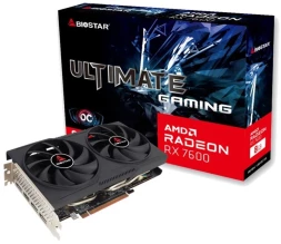 Видеокарта Biostar PCI-E 4.0 VA76S6RM81 RX7600 OC AMD Radeon RX 7600 8Gb 128bit GDDR6 2318/18000 HDMIx1 DPx3 HDCP Ret