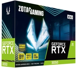 Видеокарта Zotac PCI-E RTX 3050 ECO NVIDIA GeForce RTX 3050 8Gb 128bit GDDR6 1777/14000 HDMIx1 DPx3 HDCP Ret