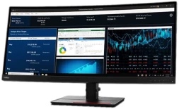 Монитор Lenovo 34&amp;quot; ThinkVision P34w-20 черный IPS LED 6ms 21:9 HDMI M/M HAS Piv 300cd 178гр/178гр 3440x1440 60Hz DP WQ HD 2K (1440p) USB 10.8кг