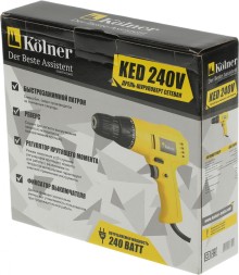 Дрель-шуруповерт Kolner KED 240 V 240Вт патрон:быстрозажимной (КН240ВЕД)