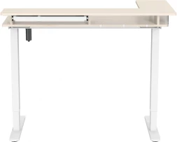 Стол для компьютера Cactus CS-EDL-DWT столешница ДСП светлый дуб каркас белый 120x71x60см