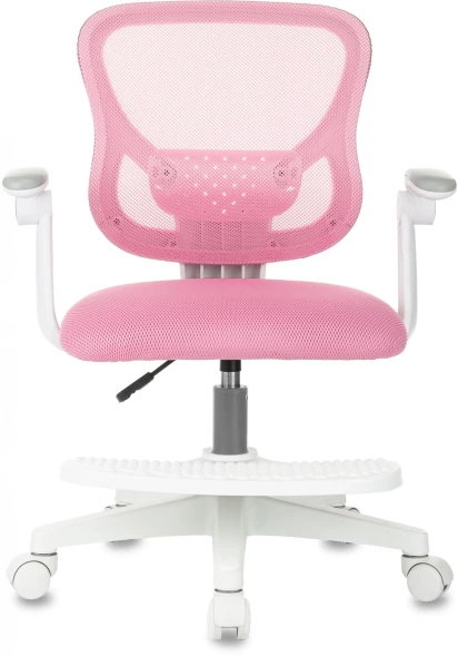 Кресло детское Бюрократ Burokids 3 розовый сетка/ткань крестов. пластик подст.для ног пластик белый