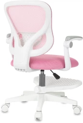 Кресло детское Бюрократ Burokids 3 розовый сетка/ткань крестов. пластик подст.для ног пластик белый