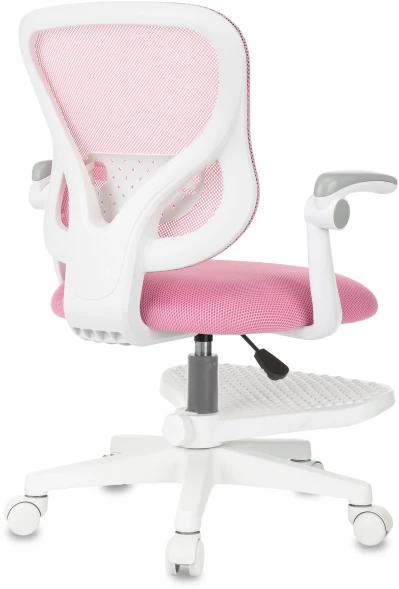Кресло детское Бюрократ Burokids 3 розовый сетка/ткань крестов. пластик подст.для ног пластик белый