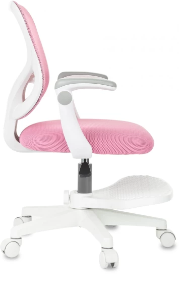 Кресло детское Бюрократ Burokids 3 розовый сетка/ткань крестов. пластик подст.для ног пластик белый