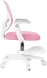 Кресло детское Бюрократ Burokids 3 розовый сетка/ткань крестов. пластик подст.для ног пластик белый