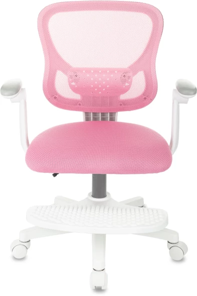 Кресло детское Бюрократ Burokids 3 розовый сетка/ткань крестов. пластик подст.для ног пластик белый