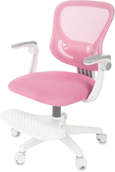 Кресло детское Бюрократ Burokids 3 розовый сетка/ткань крестов. пластик подст.для ног пластик белый