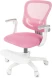 Кресло детское Бюрократ Burokids 3 розовый сетка/ткань крестов. пластик подст.для ног пластик белый