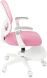 Кресло детское Бюрократ Burokids 3 розовый сетка/ткань крестов. пластик подст.для ног пластик белый