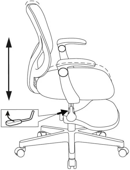 Кресло детское Бюрократ Burokids 3 розовый сетка/ткань крестов. пластик подст.для ног пластик белый