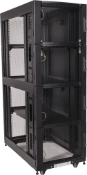 Шкаф коммутационный Lanmaster (LAN-DC-CBP4-48UX6X10) напольный 48U 600x1070мм пер.дв.перфор. 4 бок.пан. задн.дв.перфор. 1500кг черный 200кг 2259мм IP20 металл