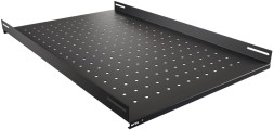 Полка стационарная NTSS NTSS-FS-H-1000-BL 1U нагр.:100кг. 19&amp;quot; 750мм черный (упак.:1шт)