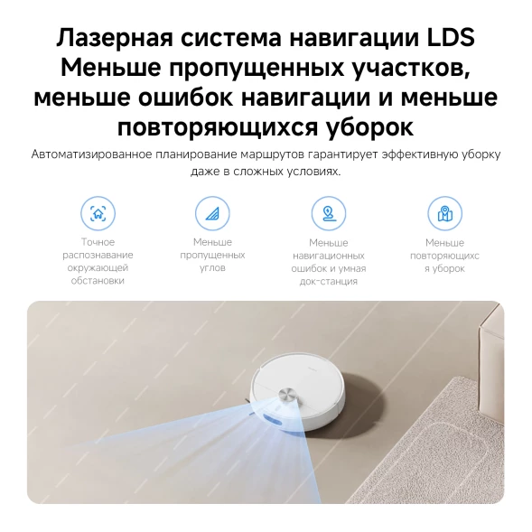 Пылесос-робот Xiaomi S40 140Вт белый