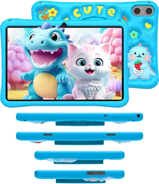 Планшет Teclast P30T Kids A523 (1.8) 8C RAM4Gb ROM64Gb 10.1&amp;quot; IPS 1280x800 Android 14 синий 5Mpix 2Mpix BT WiFi microSD 256Gb 6000mAh 10hr