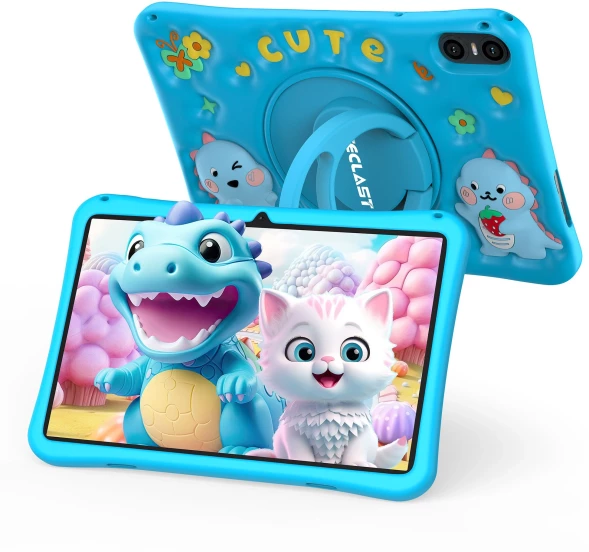 Планшет Teclast P30T Kids A523 (1.8) 8C RAM4Gb ROM64Gb 10.1&amp;quot; IPS 1280x800 Android 14 синий 5Mpix 2Mpix BT WiFi microSD 256Gb 6000mAh 10hr