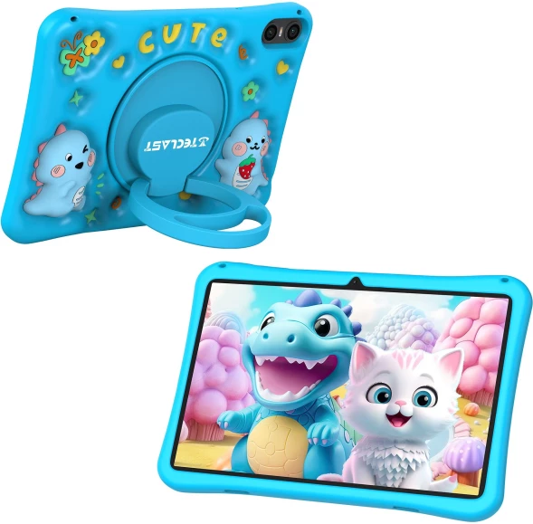 Планшет Teclast P30T Kids A523 (1.8) 8C RAM4Gb ROM64Gb 10.1&amp;quot; IPS 1280x800 Android 14 синий 5Mpix 2Mpix BT WiFi microSD 256Gb 6000mAh 10hr