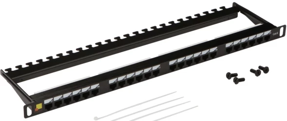 Патч-панель Lanmaster LAN-PPC24U6 19&amp;quot; 0.5U 24xRJ45 кат.6 UTP
