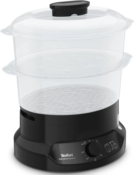 Пароварка Tefal VC139810 2ярус. 800Вт черный
