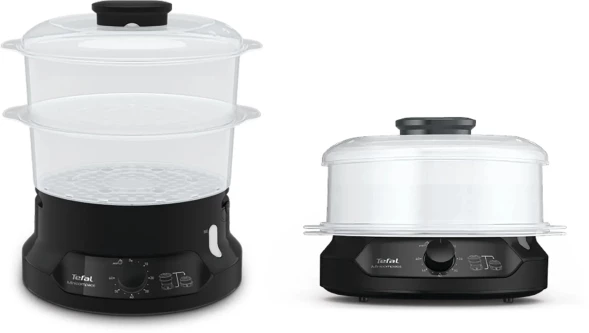 Пароварка Tefal VC139810 2ярус. 800Вт черный