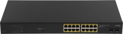 Коммутатор Cudy GS1020PS2 (L2) 16x1Гбит/с 2SFP 16PoE+ 200W неуправляемый