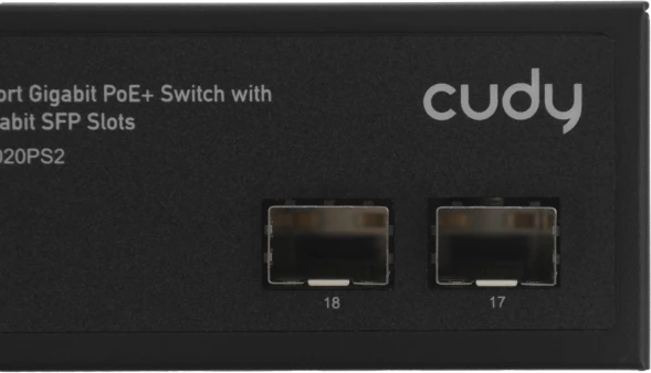 Коммутатор Cudy GS1020PS2 (L2) 16x1Гбит/с 2SFP 16PoE+ 200W неуправляемый