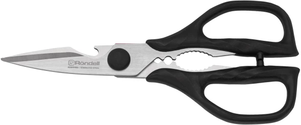 Набор ножей кухон. Rondell Florett RD-1582 компл.:7предм. подставка/ножницы черный подар.коробка