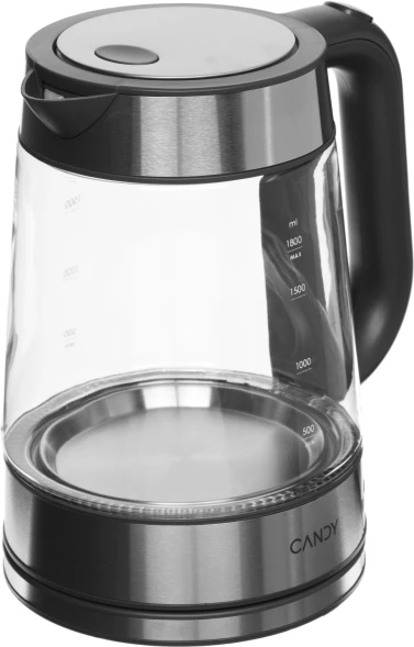 Чайник электрический Candy CK-303 1.8л. 2200Вт графит корпус: стекло/пластик (FM04X0D00RU)
