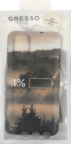 Чехол (клип-кейс) Gresso для ZTE Blade L9 Meridian черный/бежевый (GR17AAAE9056)