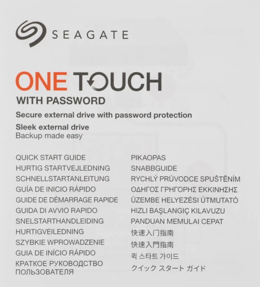 Жесткий диск Seagate USB3.0 4TB STKZ4000402 One Touch 2.5&amp;quot; голубой