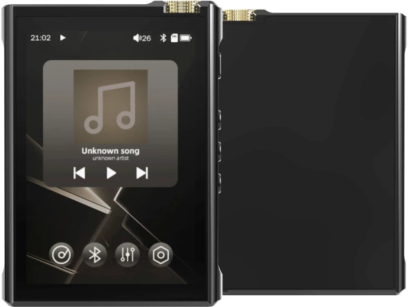 Плеер Hi-Fi Flash Digma Pro XT7 черный/золотистый/3.5&amp;quot;/FM/microSD/microSDHC