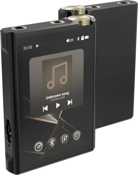 Плеер Hi-Fi Flash Digma Pro XT7 черный/золотистый/3.5&amp;quot;/FM/microSD/microSDHC