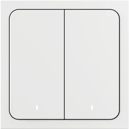 Умный выключатель Yandex YNDX-00535 2-хкл. универсальный белый