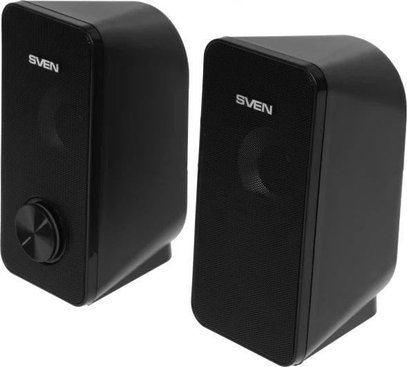 Колонки Sven 335 2.0 черный 6Вт