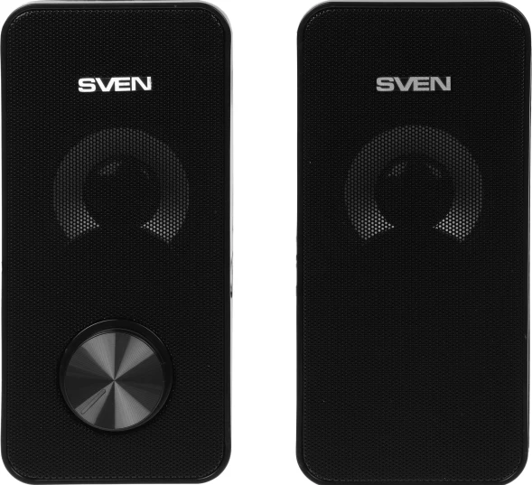 Колонки Sven 335 2.0 черный 6Вт