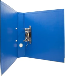 Папка-регистратор Silwerhof A4 50мм двусторон.ПВХ синий мет.окант. сборная (упак.:2шт)