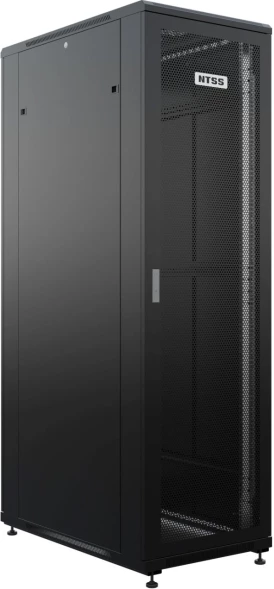 Шкаф серверный NTSS Премиум (NTSS-R42U60120PD/PDD-BL) напольный 42U 600x1200мм пер.дв.перфор. задн.дв.перфор.2-хст. 900кг серый 1110мм 150кг IP20 металл