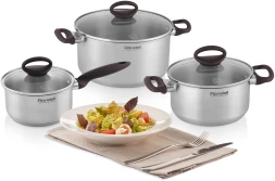 Кастрюля Rondell Tierno RDS-1592 2.8л. d=20см (с крышкой) стальной
