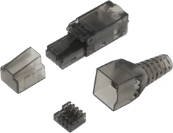Коннектор Suprlan (10-0239-1) UTP кат.6A RJ45 с защитным колпачком прозрачный