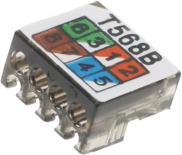 Коннектор Suprlan (10-0239-1) UTP кат.6A RJ45 с защитным колпачком прозрачный