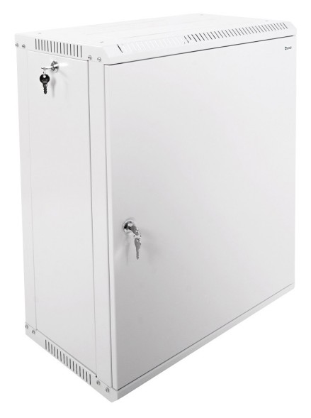 Шкаф коммутационный ЦМО ШРН-Эконом (ШРН-Э-15.500.1) настенный 15U 600x520мм пер.дв.металл направл.под закл.гайки 75кг серый 470мм 22.68кг 180град. 742мм IP20 сталь