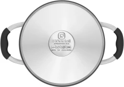 Кастрюля Rondell Stern RDS-010 3.9л. d=20см (с крышкой) т.серый