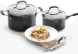 Кастрюля Rondell Stern RDS-010 3.9л. d=20см (с крышкой) т.серый