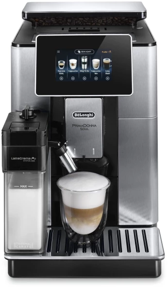 Кофемашина Delonghi Primadonna Soul ECAM610.75.MB 1450Вт черный/серебристый