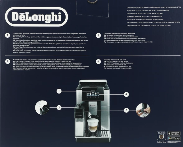 Кофемашина Delonghi Primadonna Soul ECAM610.75.MB 1450Вт черный/серебристый