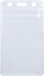 Бейдж для пропуска Deli E5759 68х118мм вертикальный без крепления ПВХ прозрачный (упак.:10шт)