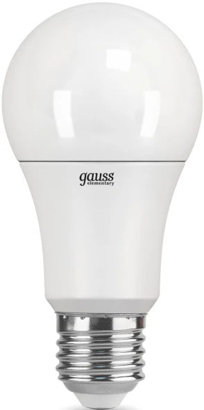 Лампа светодиодная Gauss Elementary A60 20Вт цок.:E27 груша 220B 3000K св.свеч.бел.теп. A60 (упак.:1шт) (23219)