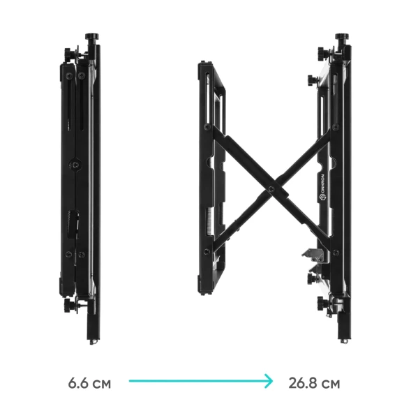 Кронштейн для телевизора Onkron PRO7M черный 40&amp;quot;-70&amp;quot; макс.45кг настенный наклонно-выдвижной