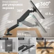 Кронштейн для мониторов Onkron G80 черный 13&amp;quot;-32&amp;quot; макс.8кг настольный поворот и наклон верт.перемещ.